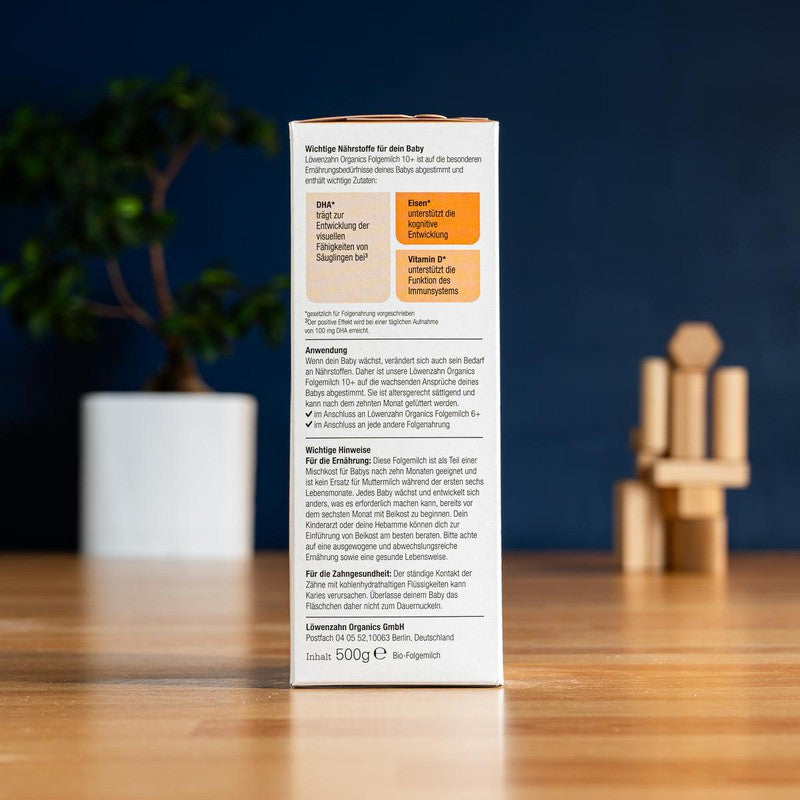 Löwenzahn Organics Stage 3 (10+ Months) Baby Formula (500g)