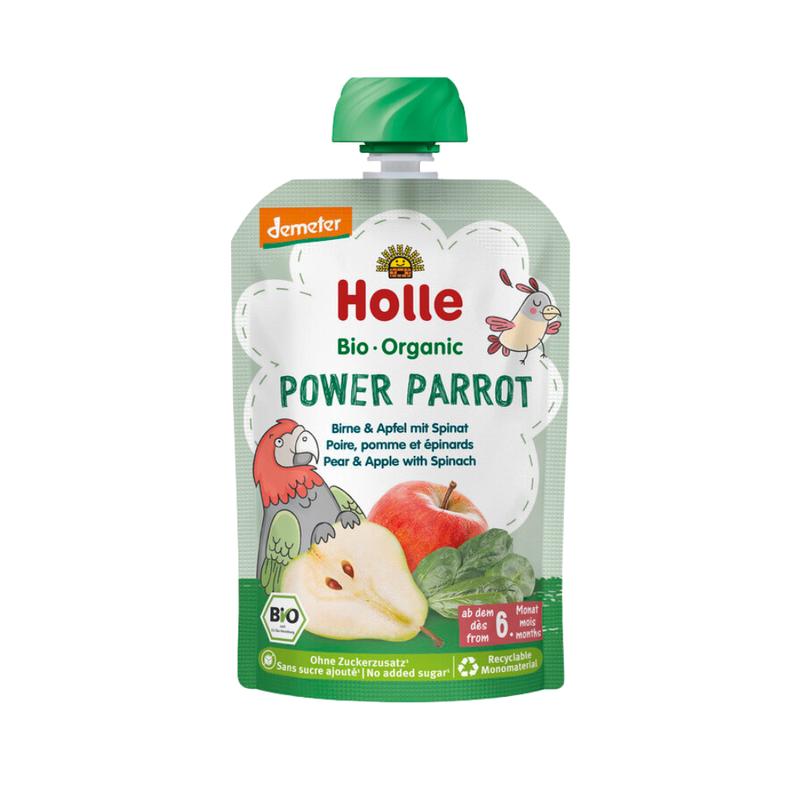 Power Parrot - Pear & Apple with Spinach (100g), from 6 months