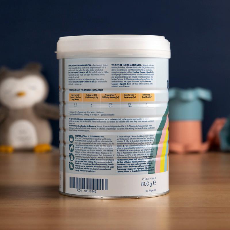 Pure Goat Stage 2 (6-12 Months) Follow-on Milk Formula (800g)