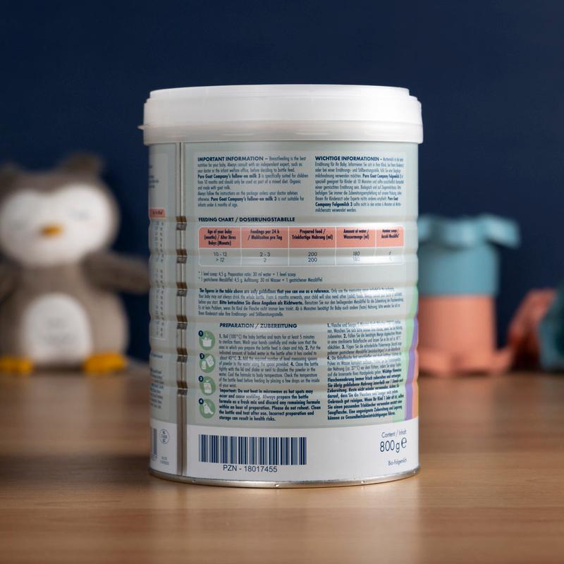 Pure Goat Stage 3 (10+ Months) Follow-on Milk Formula (800g)